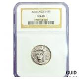 2002 1/4oz Platinum Eagle $25 NGC MS69