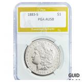 1883-S Morgan Silver Dollar PGA AU58