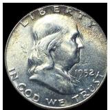 1952 Silver Half Dollar Franklin UNCIRCULATED