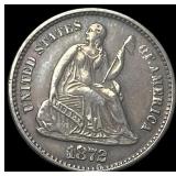 1872 Seated Liberty Half Dime CLOSELY UNCIRCULATED