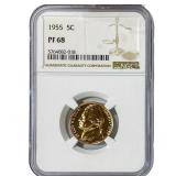 1955 Jefferson Nickel NGC PF68