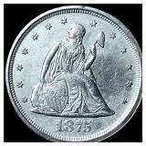 1875-S Silver Twenty Cents CLOSELY UNCIRCULATED