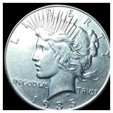 1935 Silver Peace Dollar CHOICE AU