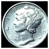 1924-D Silver Mercury Dime CLOSELY  UNCIRCULATED
