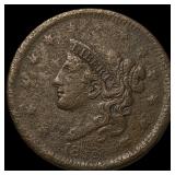 1847 Braided Hair Large Cent NEARLY UNCIRCULATED
