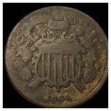 1864 Two-Cent Piece NICELY CIRCULATED