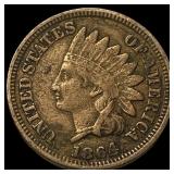 1864 Bronze Indian Head Cent NEARLY UNCIRCULATED