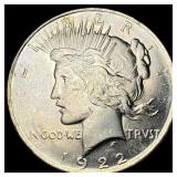 1922 Silver Peace Dollar GEM BU