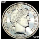 1893 Barber Dime GEM PROOF +