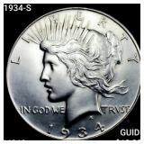 1934-S Silver Peace Dollar UNCIRCULATED