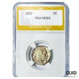 1937 Buffalo Nickel PGA MS65