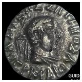 Bactrian Hermaeus Posthumous 70-50 Silver Drachm