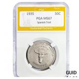 1935 Spanish Trail Half Dollar PGA MS67