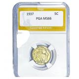 1937 Buffalo Nickel PGA MS66