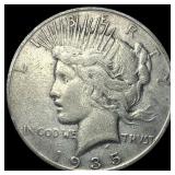 1935-S Silver Peace Dollar NEARLY UNCIRCULATED