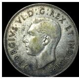 1945 Canada Silver 50 Cents HIGH GRADE