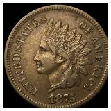 1875 Indian Head Cent CLOSELY UNCIRCULATED