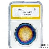 1881-CC Morgan Silver Dollar PGA MS65