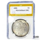 1886 Morgan Silver Dollar PGA BrIlliant UNC