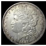 1887-S Silver Morgan Dollar CLOSELY UNCIRCULATED