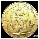 1876 France Gold 20 Francs CLOSELY UNCIRCULATED