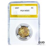 1937 Buffalo Nickel PGA MS65