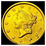 1851-C Gold $1 Liberty Head CLOSELY UNCIRCULATED