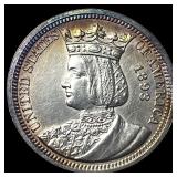 1893 Isabella Quarter Dollar CHOICE BU