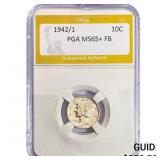 1942/1 Mercury Silver Dime PGA MS65+ FB