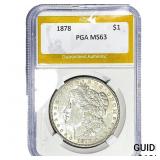 1878 Morgan Silver Dollar PGA MS63