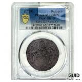 1789 Papal States Copper Baiocco PCGS MS65 BN