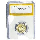 1930 Buffalo Nickel PGA MS67+