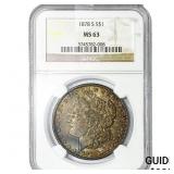 1878-S Morgan Silver Dollar NGC MS63