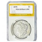 1878 Morgan Silver Dollar PGA BU