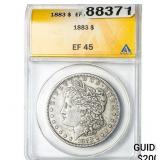 1883 Morgan Silver Dollar ANACS EF45