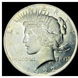 1922 Silver Peace Dollar GEM BU