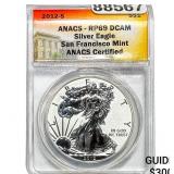 2012-S Silver Eagle ANACS RP69 DCAM