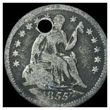 1855-O Silver Half Dime NICELY CIRCULATED