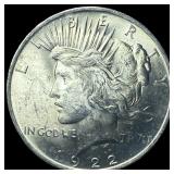 1922 Silver Peace Dollar GEM BU