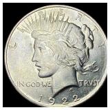 1922 Silver Peace Dollar GEM BU