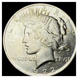 1922 Silver Peace Dollar GEM BU