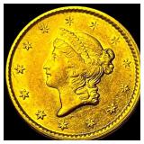 1851-C Gold $1 Liberty Head CLOSELY UNCIRCULATED