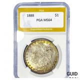 1888 Morgan Silver Dollar PGA MS64