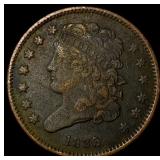 1835 Braided Hair Half Cent NEARLY UNCIRCULATED