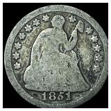 1861-O Silver Half Dime NICELY CIRCULATED