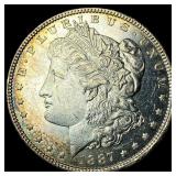 1887 PL Silver Morgan Dollar CHOICE BU