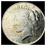 1922 Silver Peace Dollar CHOICE BU