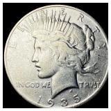 1935-S Silver Peace Dollar CLOSELY UNCIRCULATED