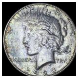 1928 Silver Peace Dollar CLOSELY UNCIRCULATED