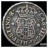 1768-JR Bolivia Charles III Silver 1/2 Reales